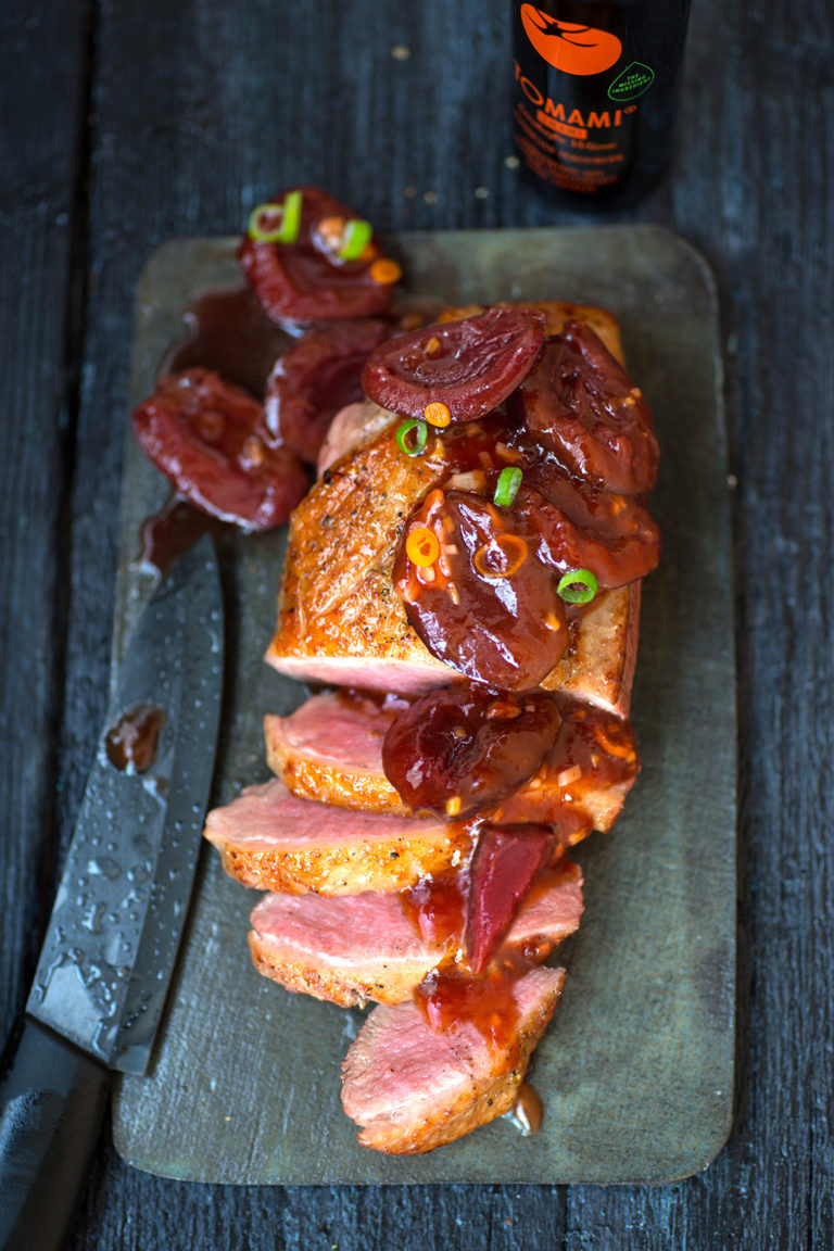 Teaser Duck breast with Far Eastern plum sauce