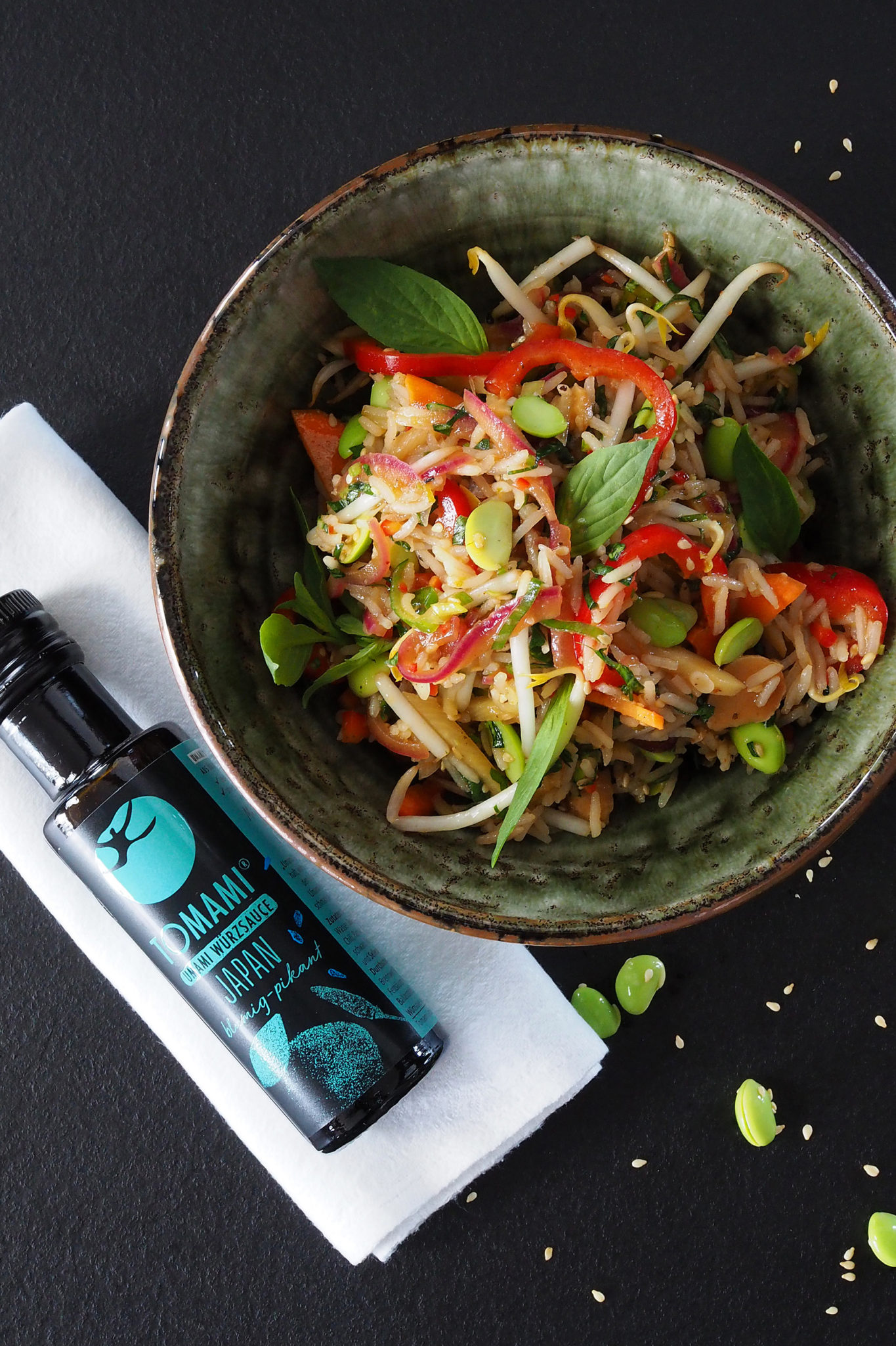 Asiatischer Reissalat mit Tomami Japan : TOMAMI®
