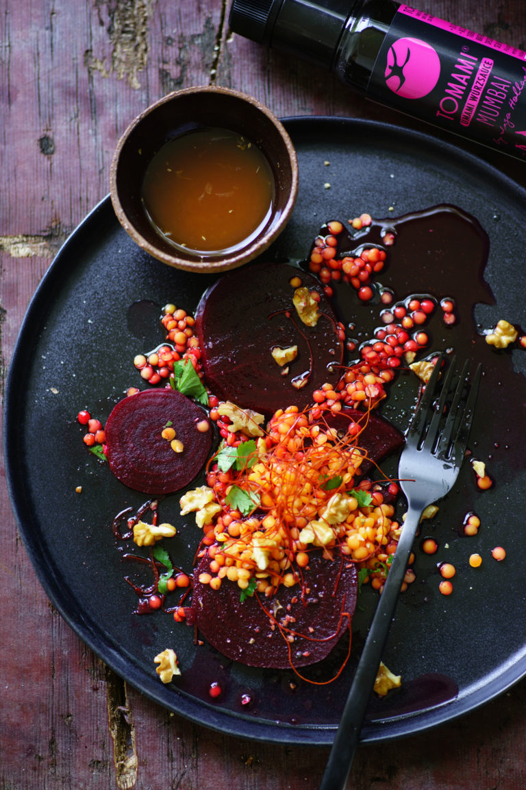 Teaser BEETROOT SALAD WITH LENTILS and TOMAMI MUMBAI