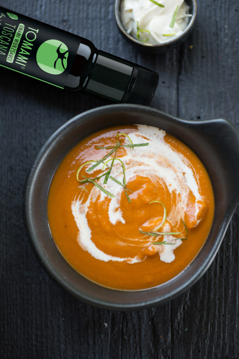 Teaser SWEET POTATO SOUP WITH LIME SOUR CREAM