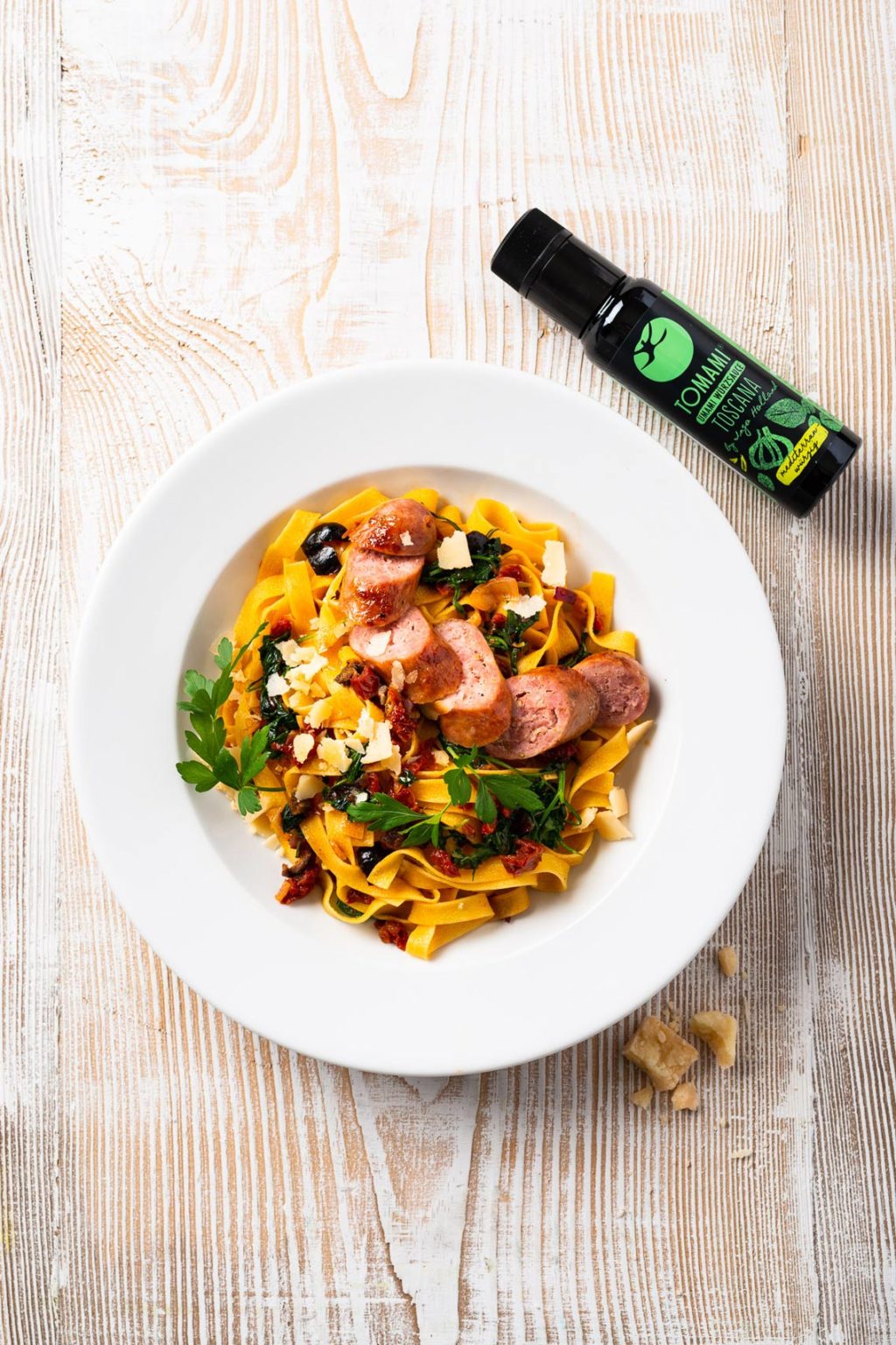 Tomami Toscana Tagliatelle mit „gehackter Sauce“ und Salsiccia : TOMAMI®