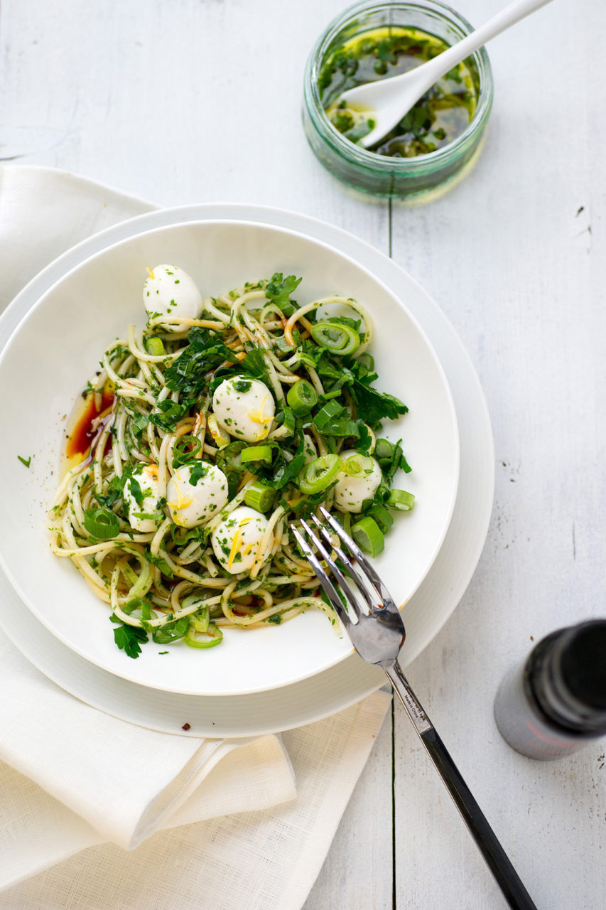 Spaghetti Tomami con erbe