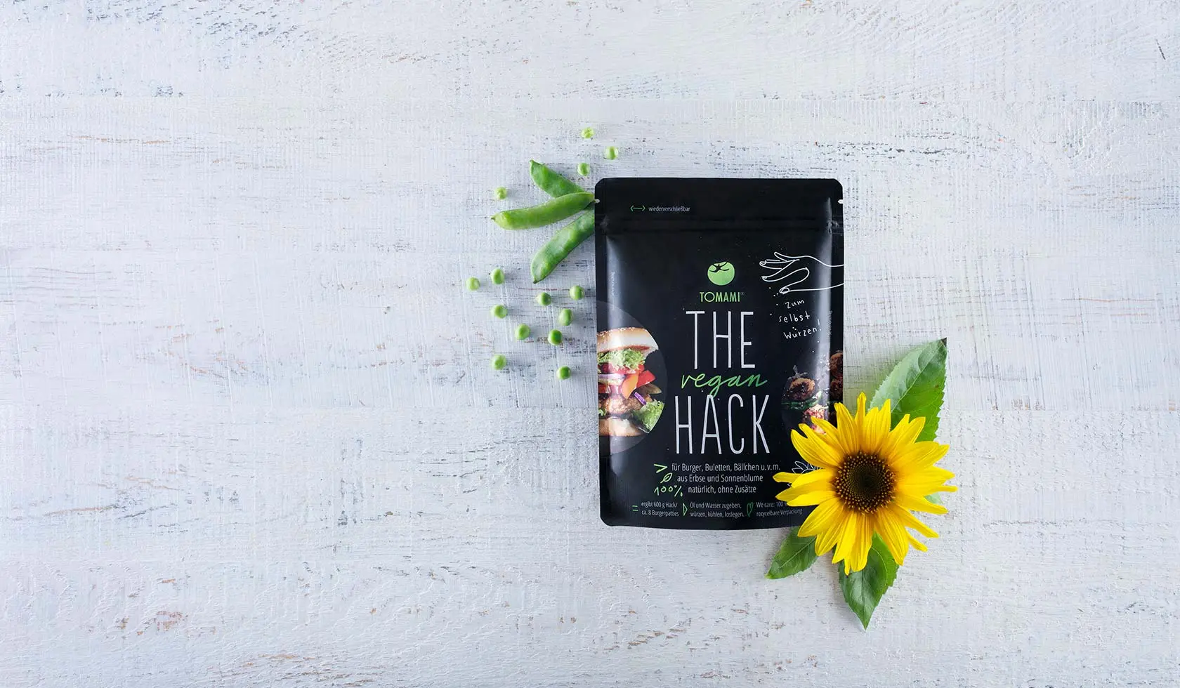 The vegan Hack Packshot