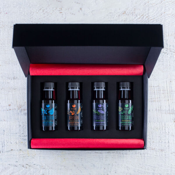 Set Gourmet-Europareise • Santorin • Bayern • Provence • Toscana • 45 ml