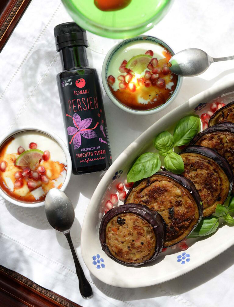 Fettine di melanzane ripiene von Cettina Vicenzino mit TOMAMI Persien und The Vegan Hack