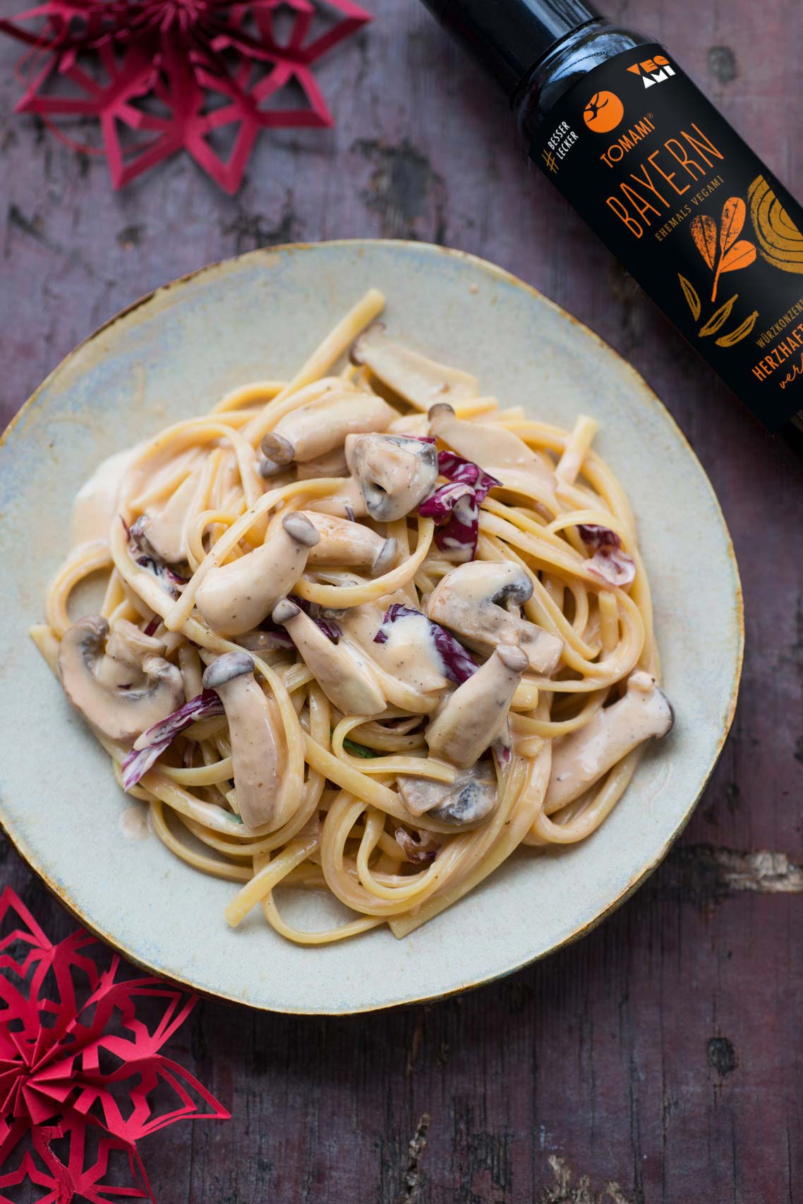 Tagliatelle mit gemischte Pilzen und TOMAMI Bayern