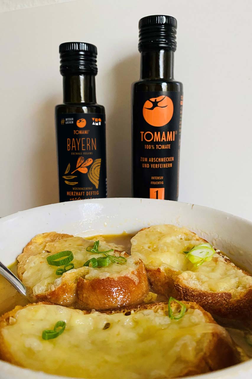 Zwiebelsuppe mit TOMAMI Bayern